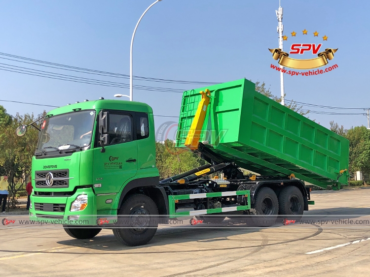 20 CBM Hook Loader Garbage Truck Dongfeng - Loading Progress 2